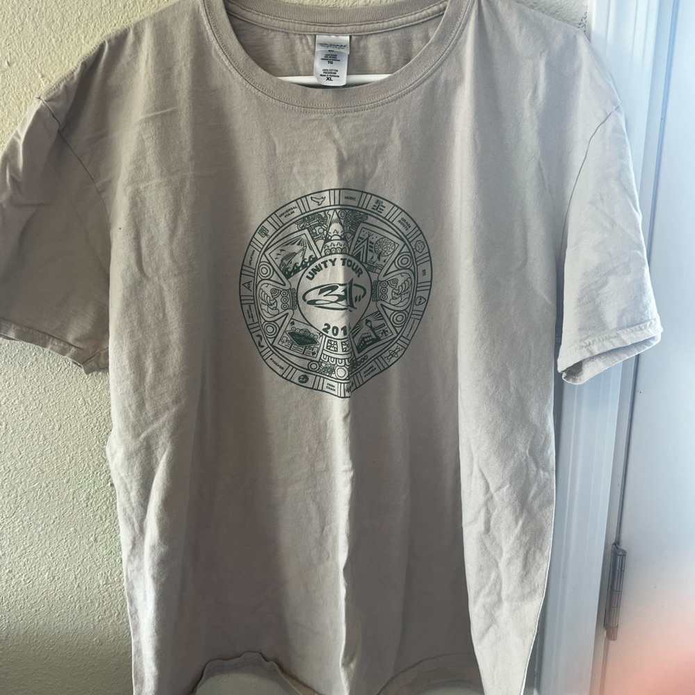 Beige/grey Graphic T-Shirt 311 Unity tour concert shirt 2012